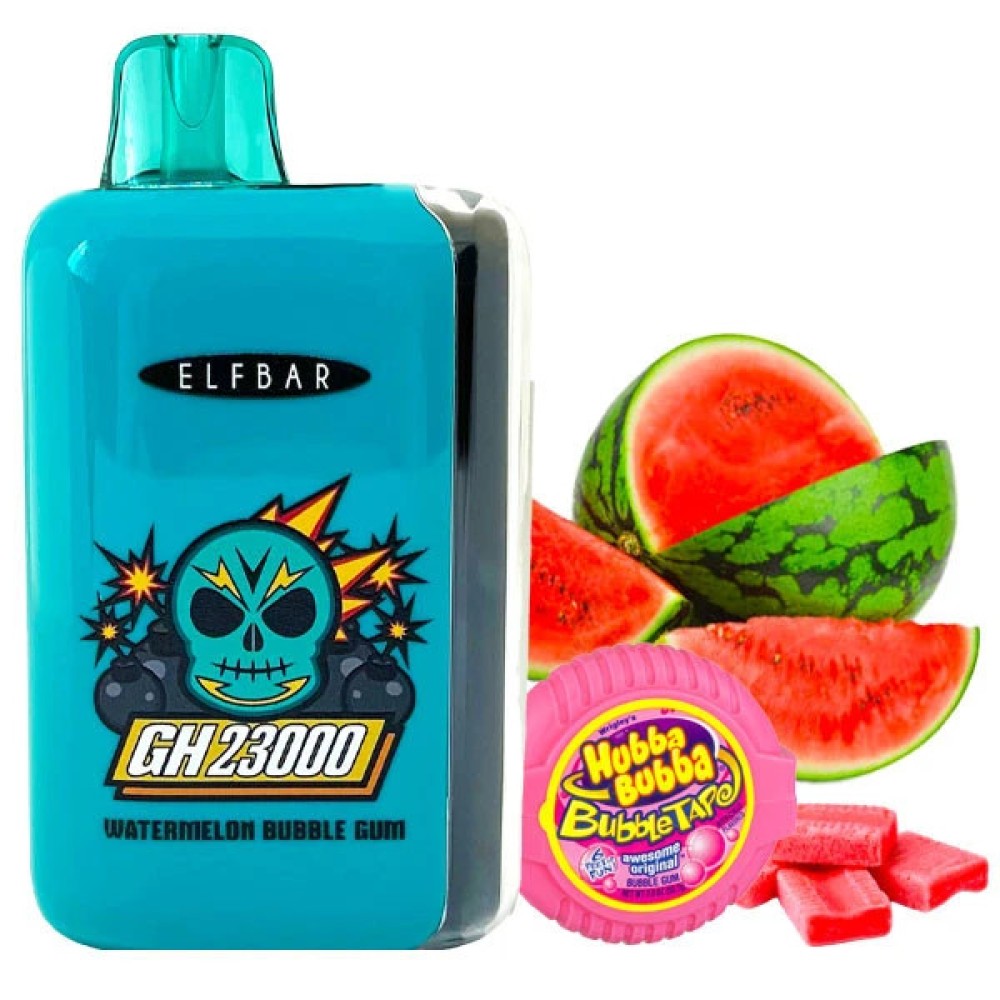 Jednorazowy papieros elektroniczny Elf Bar GH Watermelon Bubble Gum (23000 zaciągnięć)