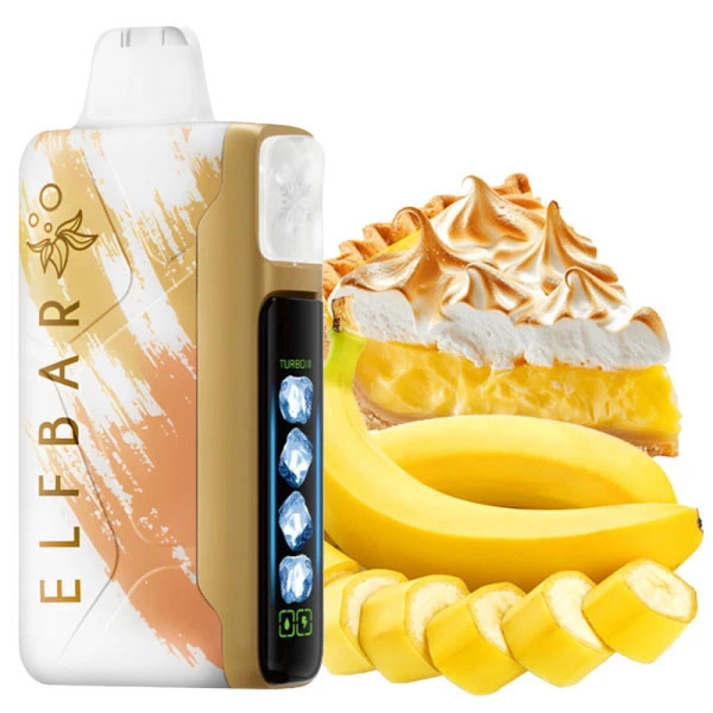 Jednorazowy papieros elektroniczny Elf Bar Ice King Banana Cake (ciasto bananowe) (30000 zaciągnięć)