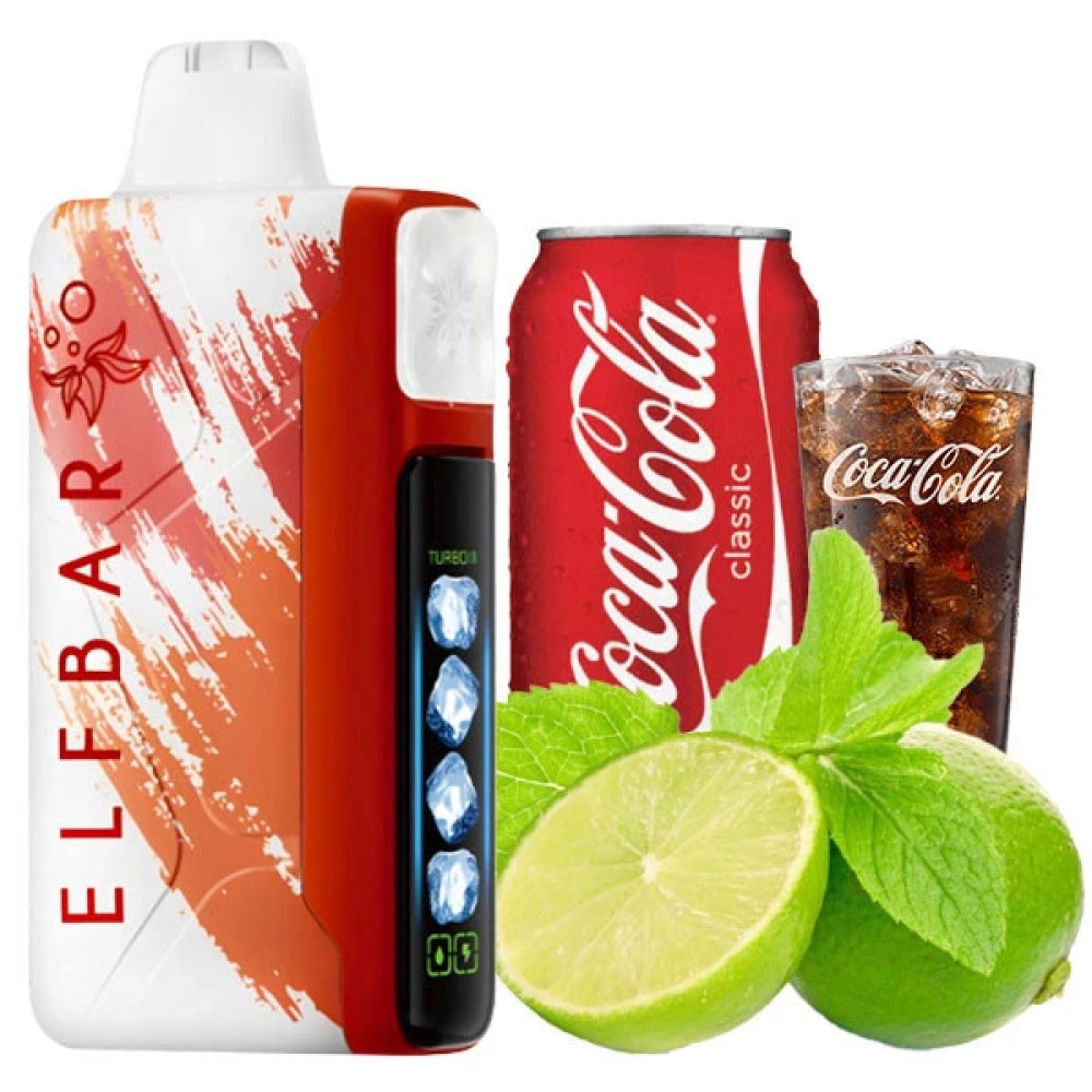 Jednorazowy papieros elektroniczny Elf Bar Ice King Lime Cola (Lime Cola) (30000 zaciągnięć)