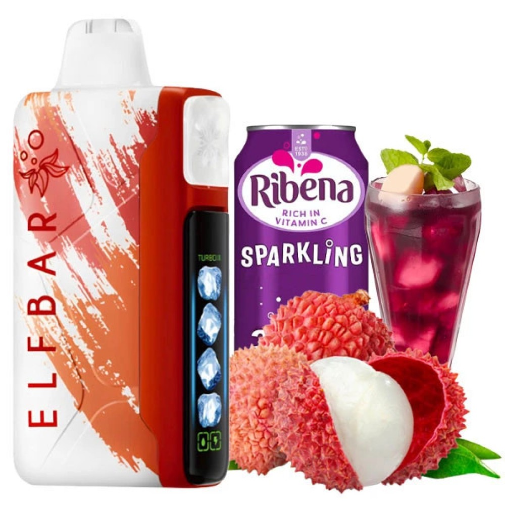 Jednorazowy papieros elektroniczny Elf Bar Ice King Ribena Lychee (30000 zaciągnięć)