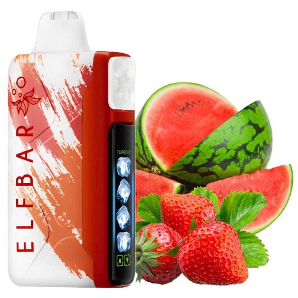Jednorazowy papieros elektroniczny Elf Bar Ice King Strawberry Watermelon (Strawberry Watermelon) (30000 zaciągnięć)