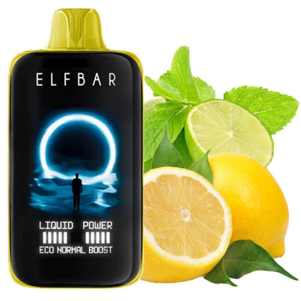 Jednorazowy papieros elektroniczny Elf Bar MoonNight Lemon Lime (40 000 zaciągnięć)