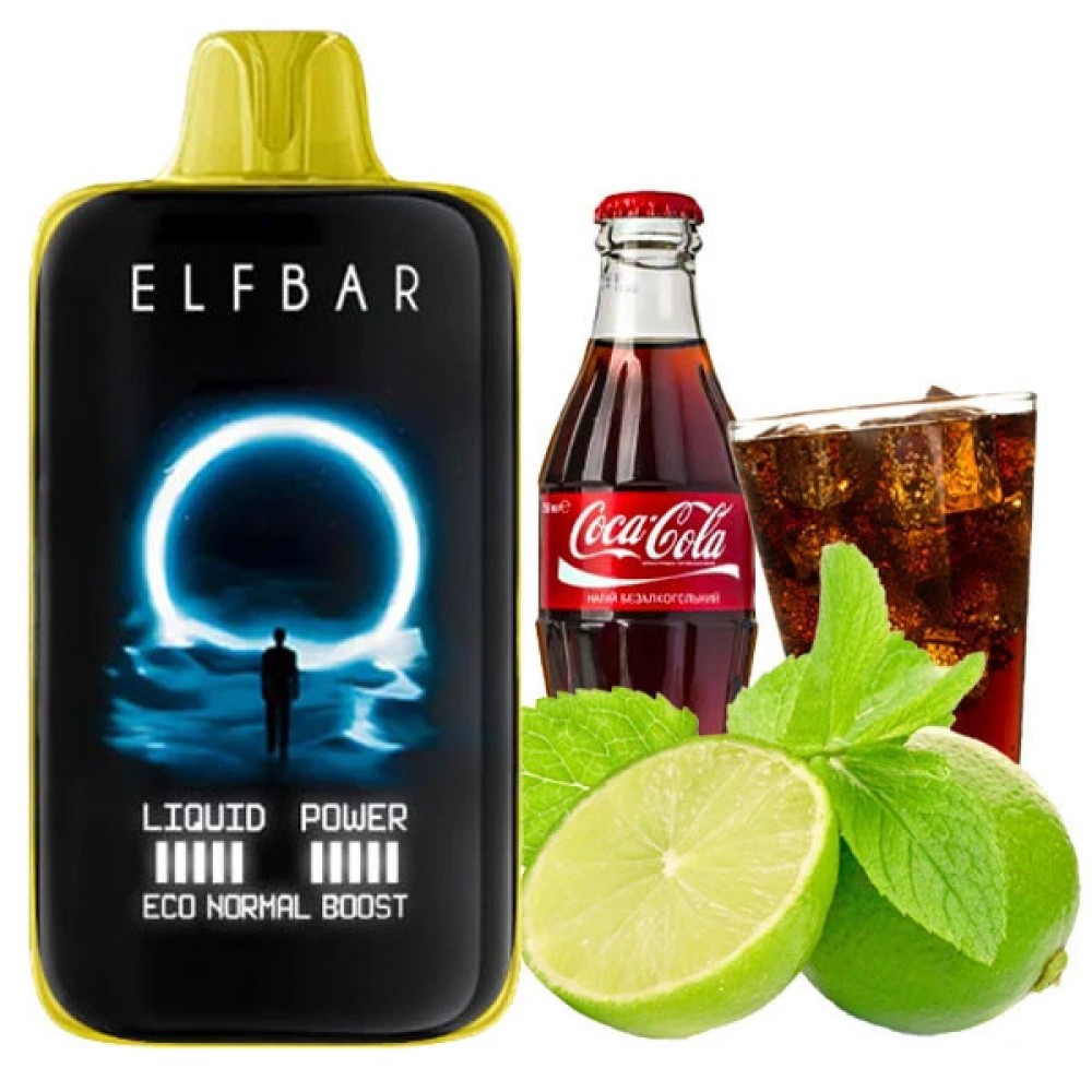 Jednorazowy papieros elektroniczny Elf Bar MoonNight Lime Cola (Lime Cola) (40000 zaciągnięć)