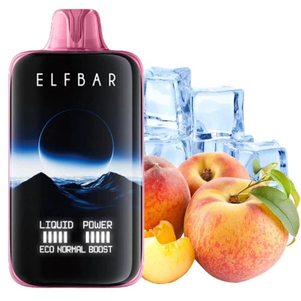 Jednorazowy papieros elektroniczny Elf Bar MoonNight Peach Ice (40 000 zaciągnięć)