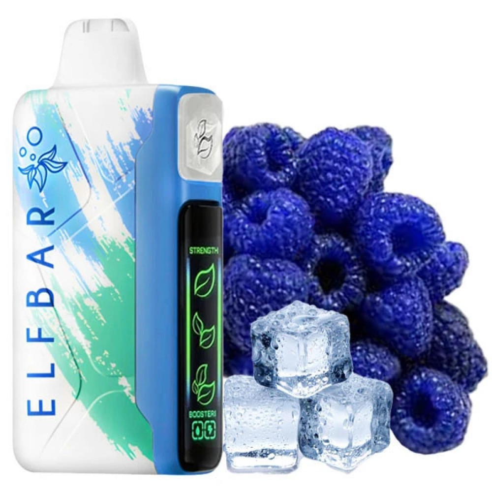 Jednorazowy elektroniczny papieros Elf Bar Nic King Blue Razz Ice (30000 zaciągnięć)