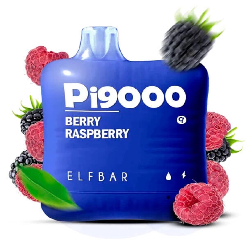 Jednorazowy papieros elektroniczny Elf Bar Pi Berry Raspberry (Raspberry Berry) (9000 zaciągnięć)