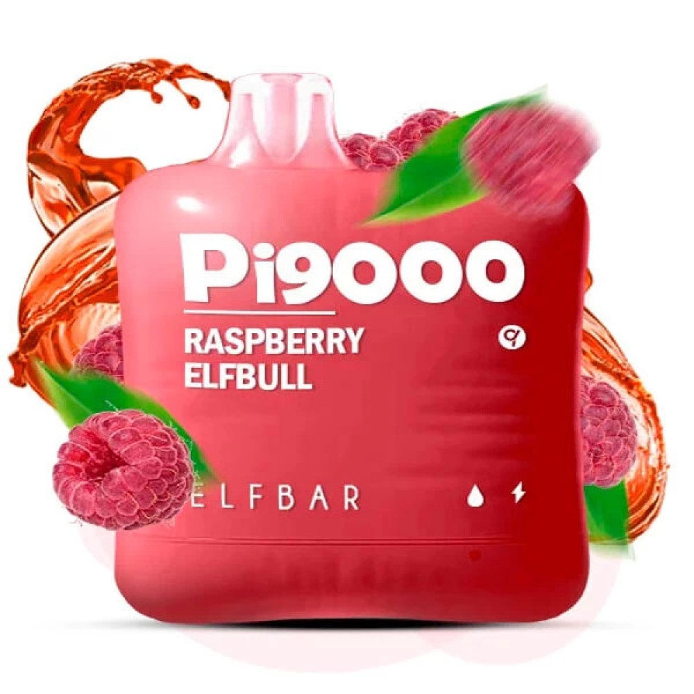 Jednorazowy papieros elektroniczny Elf Bar Pi Raspberry Elfbull (Malina Elfbull) (9000 zaciągnięć)