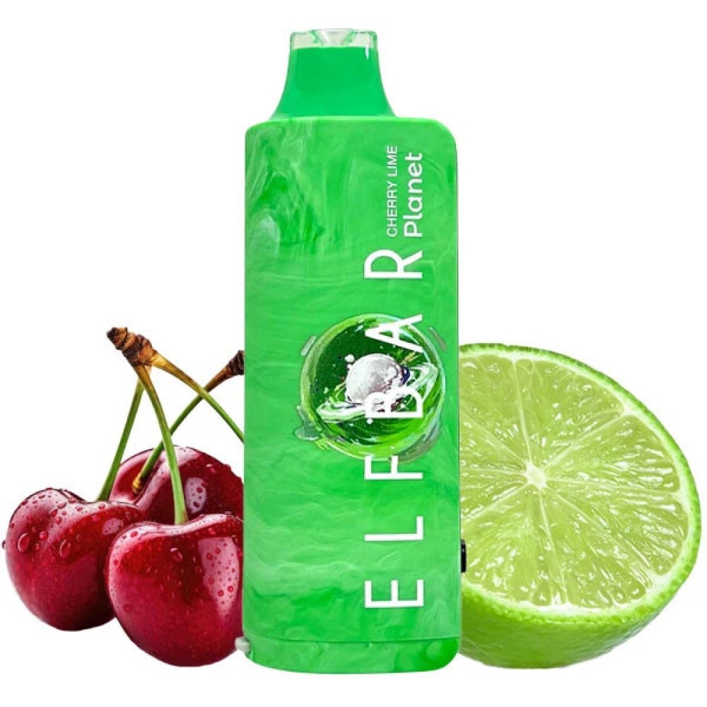 Jednorazowy papieros elektroniczny Elf Bar Planet Cherry Lime (Cherry Lime) (25000 zaciągnięć)