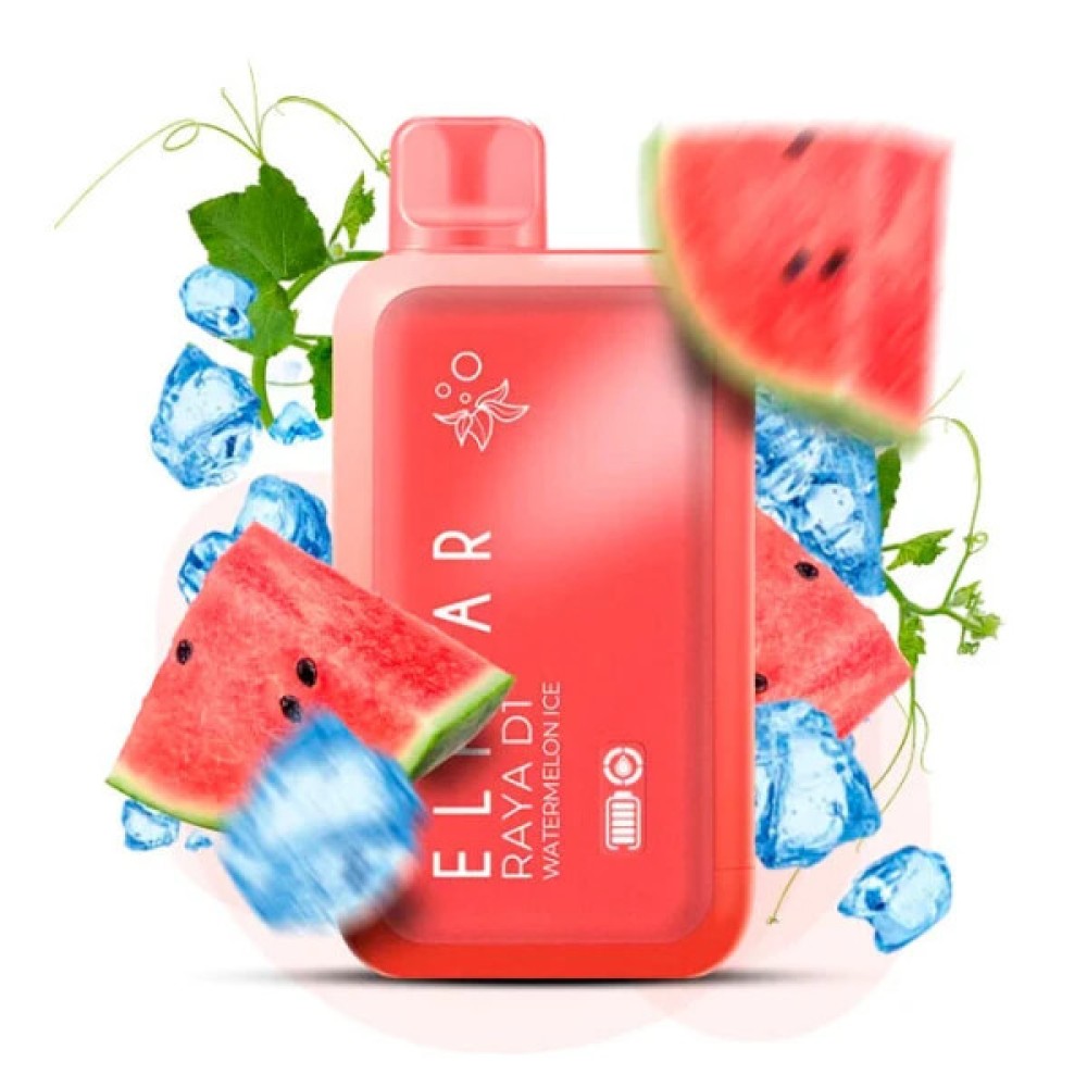 Jednorazowy papieros elektroniczny Elf Bar Raya D1 Watermelon Ice (13000 zaciągnięć)