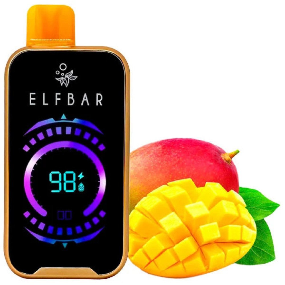 Jednorazowy papieros elektroniczny Elf Bar Raya D2 Mango (Mango) (20000 zaciągnięć)