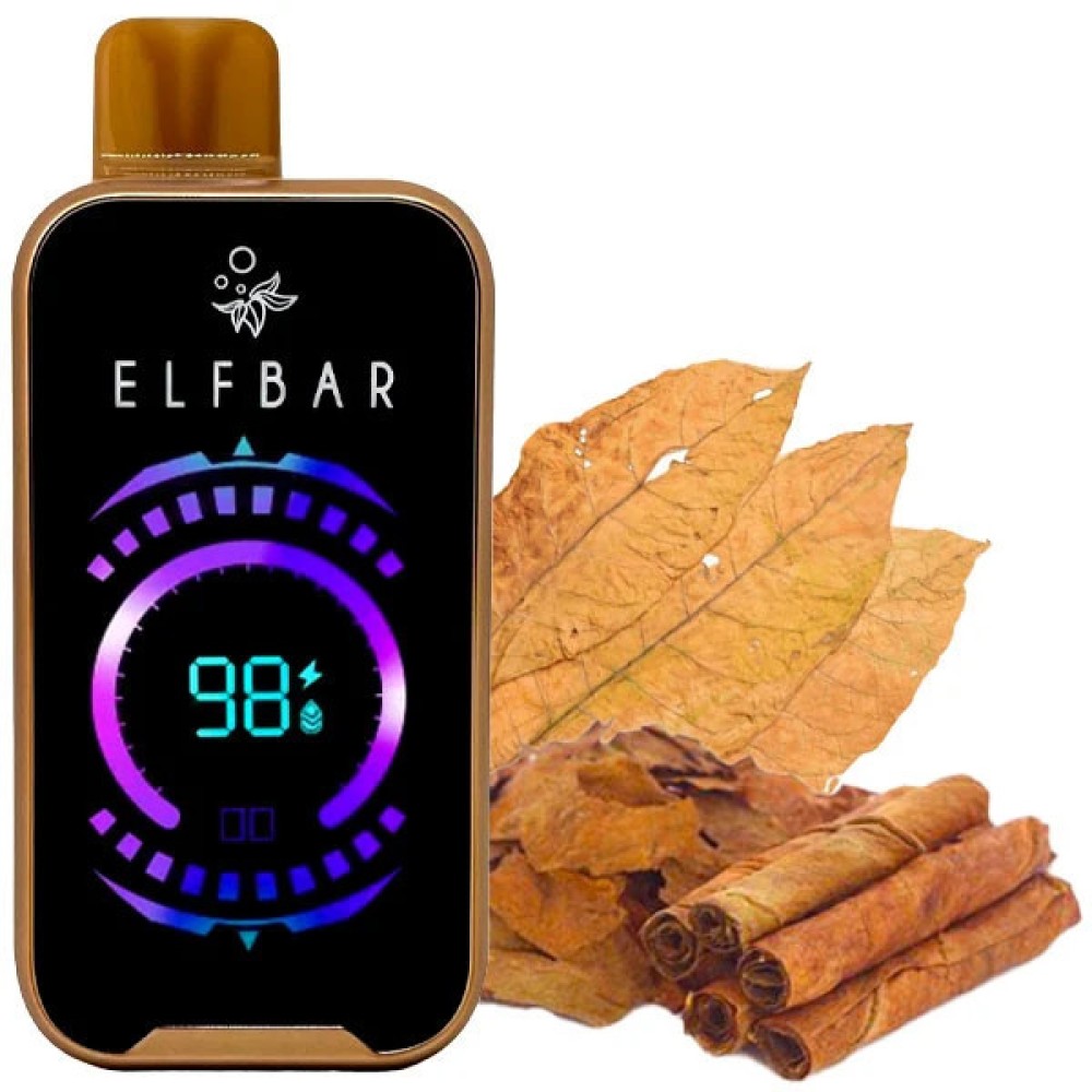 Jednorazowy papieros elektroniczny Elf Bar Raya D2 Tytoń (Tytoń) (20000 zaciągnięć)
