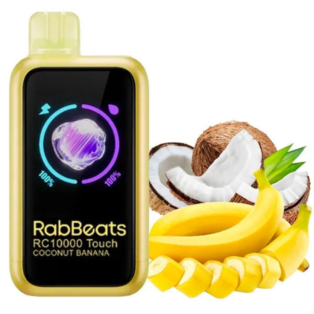 Jednorazowy papieros elektroniczny Elf Bar RC Touch RabBeats Coconut Banana (Coconut Banana) (10000 zaciągnięć)