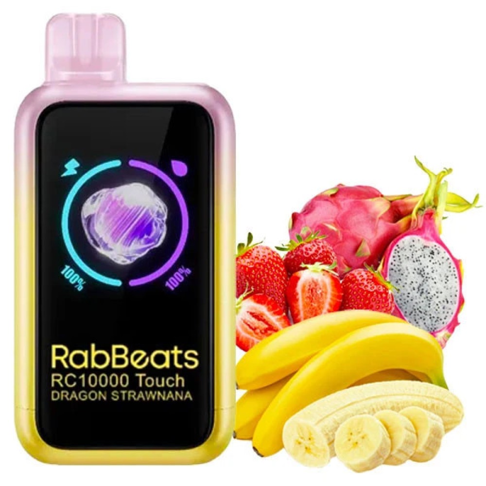 Jednorazowy papieros elektroniczny Elf Bar RC Touch RabBeats Dragon Strawnana (10000 zaciągnięć)
