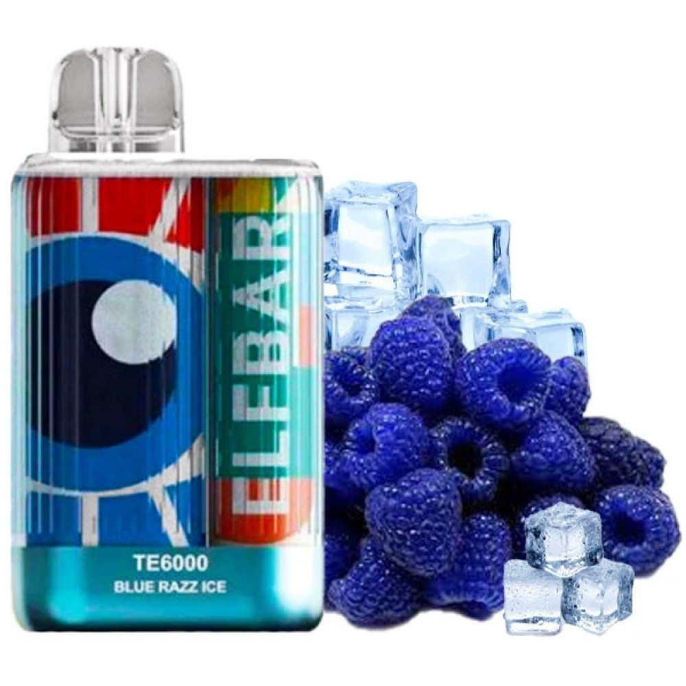 Jednorazowy papieros elektroniczny Elf Bar TE Blue Razz (6000 zaciągnięć)