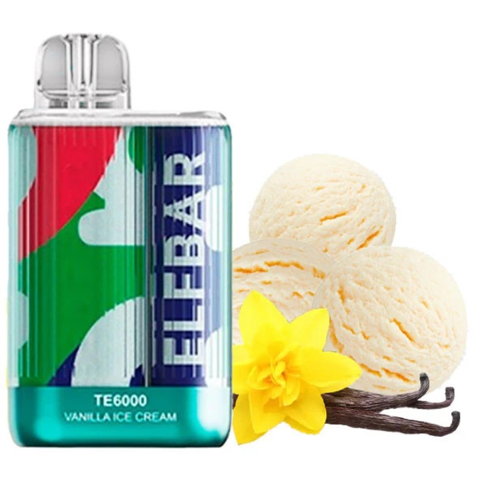 Jednorazowy papieros elektroniczny Elf Bar TE Vanilla Ice Cream (6000 zaciągnięć)
