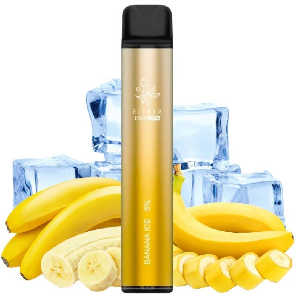 Jednorazowy papieros elektroniczny Elf Bar Ultra Banana Ice (Banana Ice) (1500 zaciągnięć)