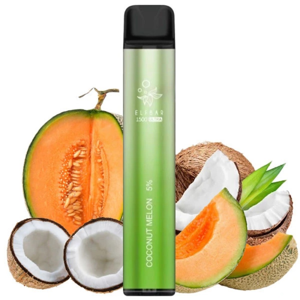 Jednorazowy papieros elektroniczny Elf Bar Ultra Coconut Melon (1500 zaciągnięć)