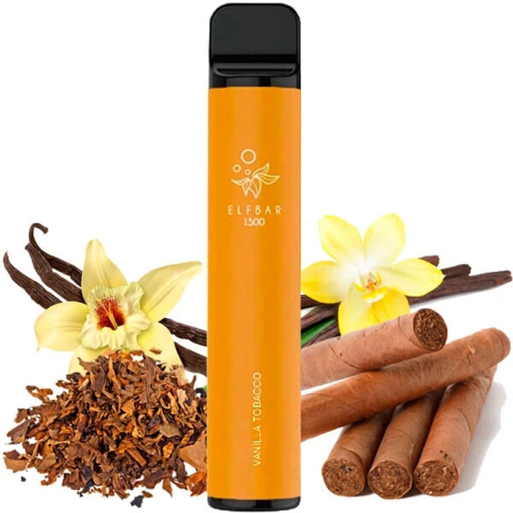 Jednorazowy papieros elektroniczny Elf Bar Vanilla Tobacco (tytoń waniliowy) (1500 zaciągnięć)