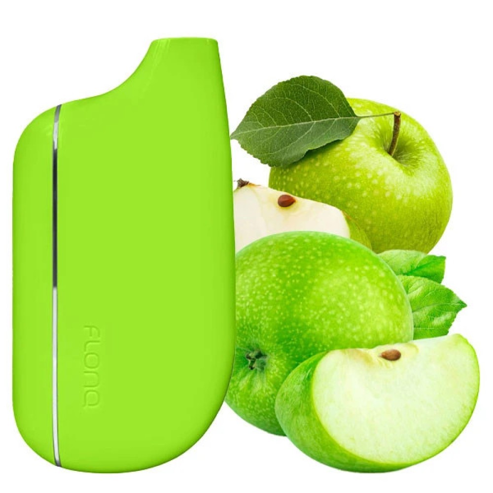 Jednorazowy papieros elektroniczny Flonq Max Smart Sour Apple (kwaśne jabłko) (12000 zaciągnięć)