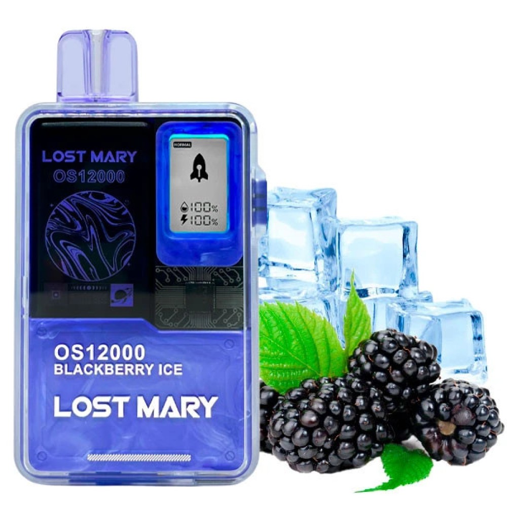 Jednorazowy papieros elektroniczny Lost Mary OS Blackberry Ice (Blackberry Ice) (12000 zaciągnięć)