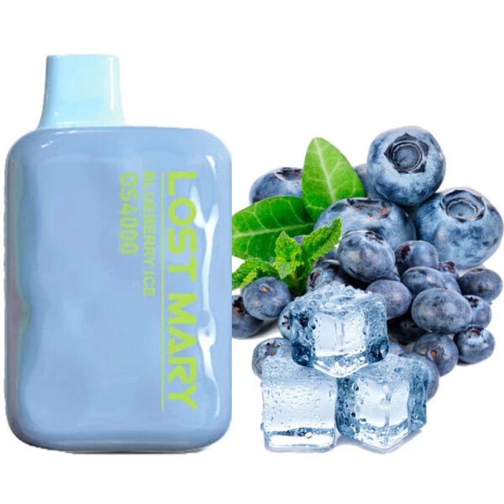 Jednorazowy papieros elektroniczny Lost Mary OS Blueberry Ice (4000 zaciągnięć)