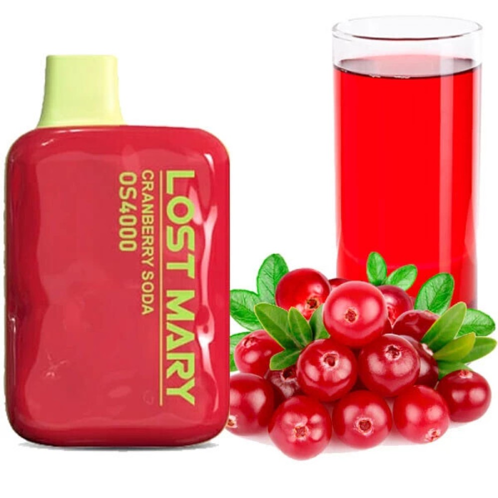 Jednorazowy papieros elektroniczny Lost Mary OS Cranberry Soda (4000 zaciągnięć)