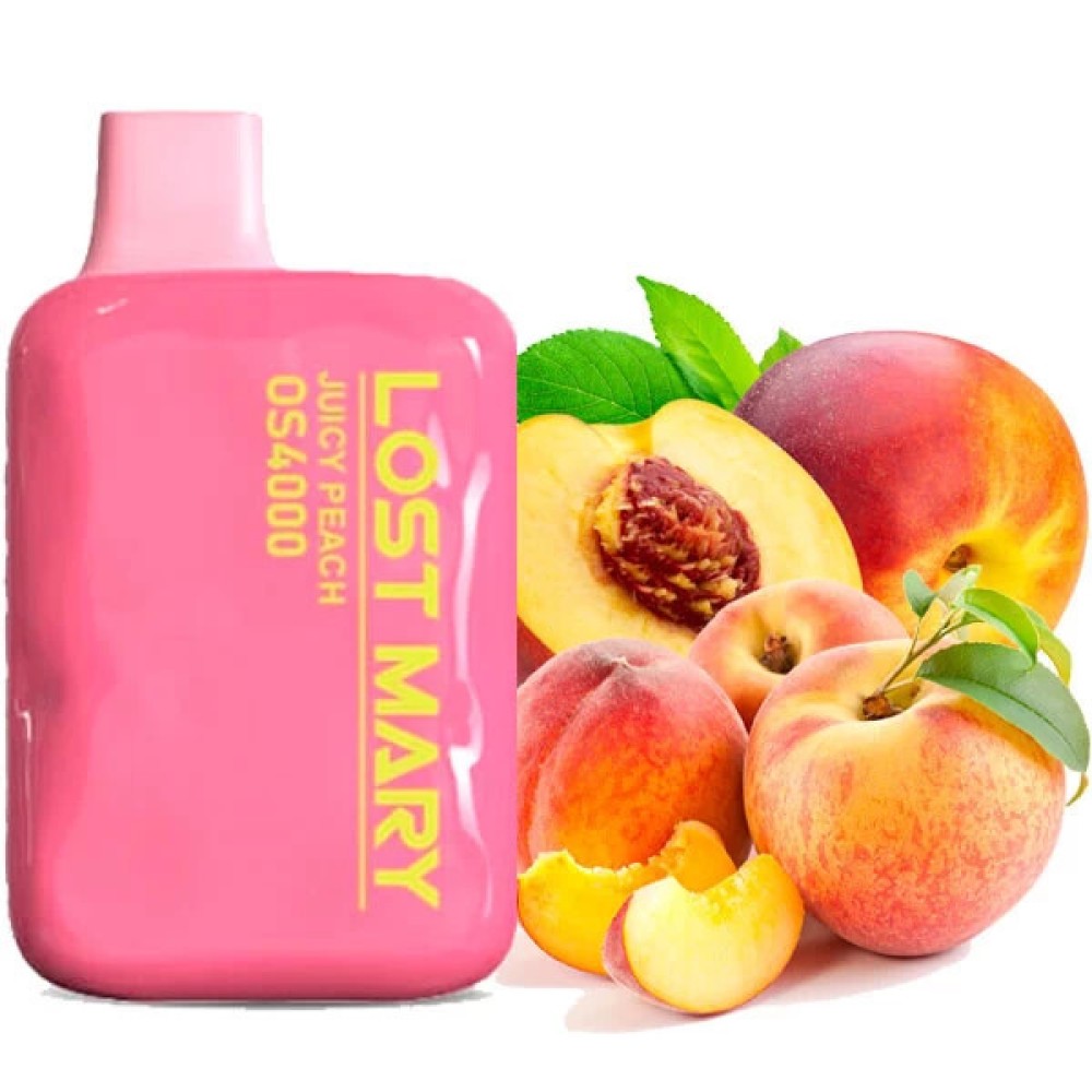 Jednorazowy papieros elektroniczny Lost Mary OS Juicy Peach (4000 zaciągnięć)
