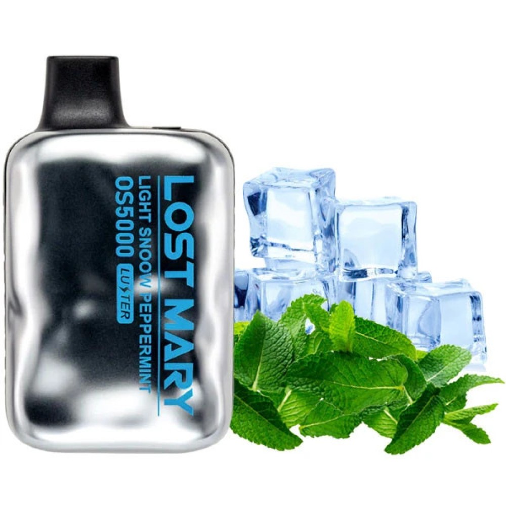 Jednorazowy papieros elektroniczny Lost Mary OS Light Snow Peppermint (5000 zaciągnięć)