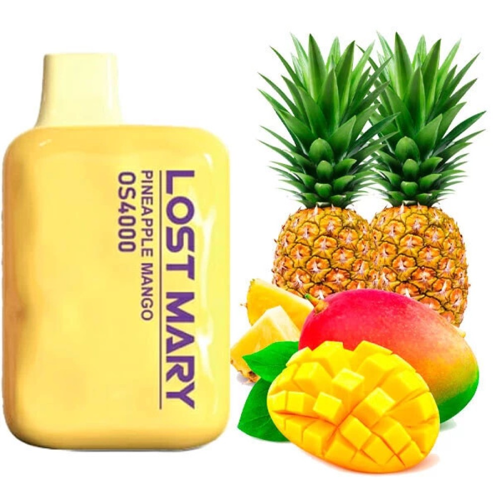 Jednorazowy papieros elektroniczny Lost Mary OS Pineapple Mango (4000 zaciągnięć)