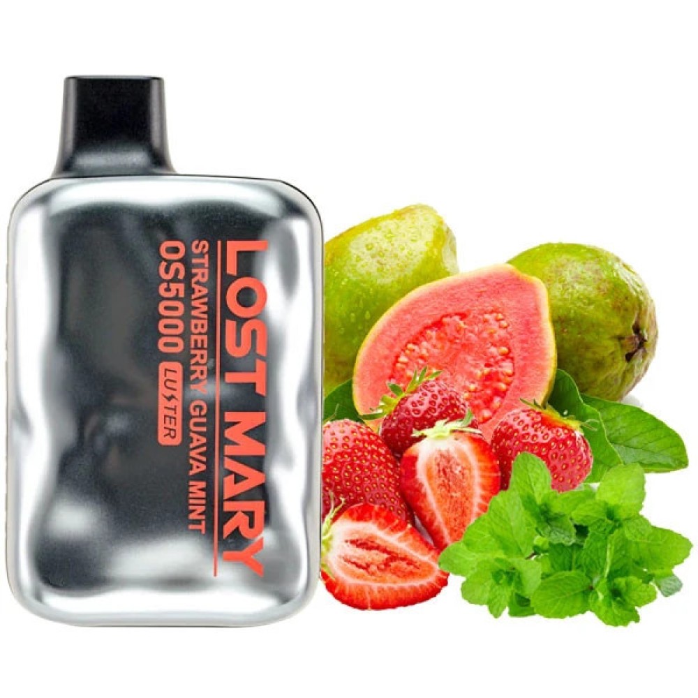 Jednorazowy papieros elektroniczny Lost Mary OS Strawberry Guava Mint (Strawberry Guava Mint) (5000 zaciągnięć)