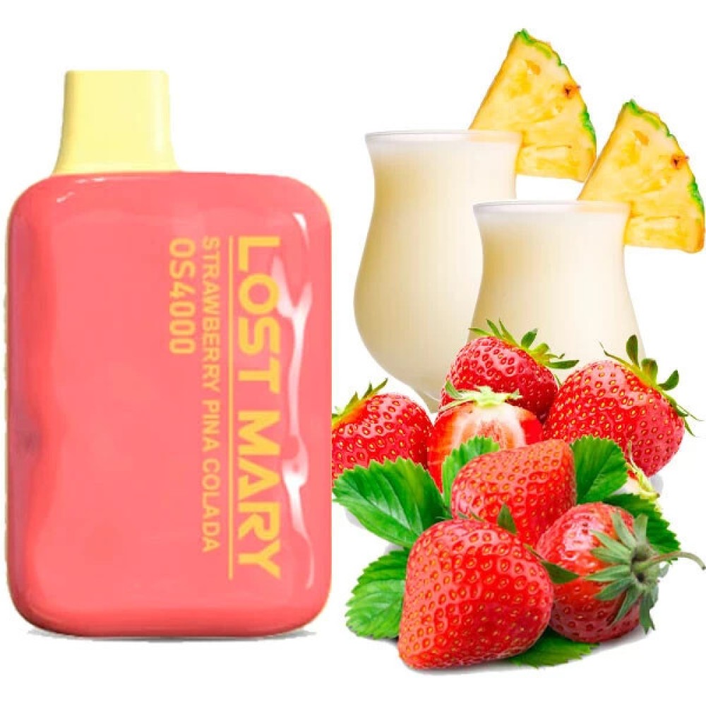 Jednorazowy papieros elektroniczny Lost Mary OS Strawberry Pina Colada (4000 zaciągnięć)