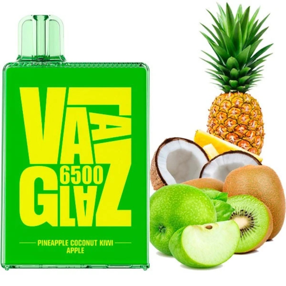 Jednorazowy papieros elektroniczny VAAL Glaz Ananas Kokos Kiwi Jabłko (Ananas Kokos Kiwi Jabłko) (6500 zaciągnięć)
