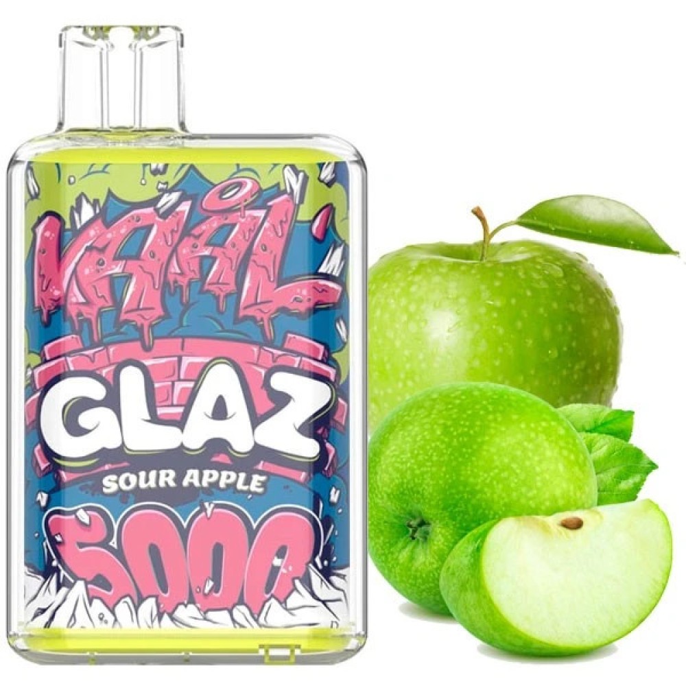 Jednorazowy papieros elektroniczny VAAL Glaz Sour Apple (5000 zaciągnięć)