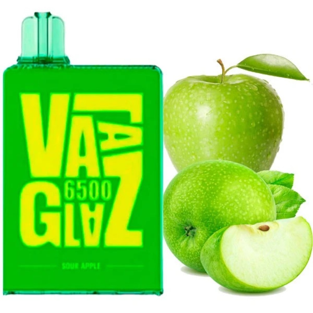 Jednorazowy papieros elektroniczny VAAL Glaz Sour Apple (kwaśne jabłko) (6500 zaciągnięć)