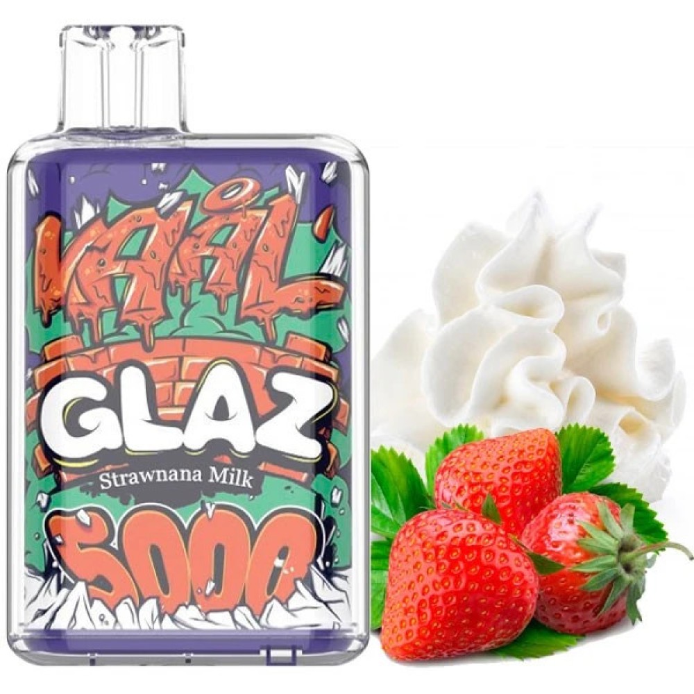 Jednorazowy papieros elektroniczny VAAL Glaz Strawnana Milk (Strawnana Milk) (5000 zaciągnięć)