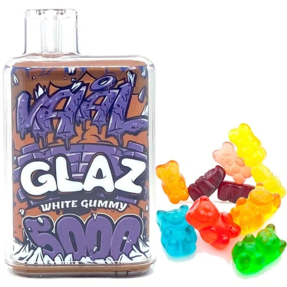 Jednorazowy papieros elektroniczny VAAL Glaz White Gummy (Biały Miś) (5000 zaciągnięć)