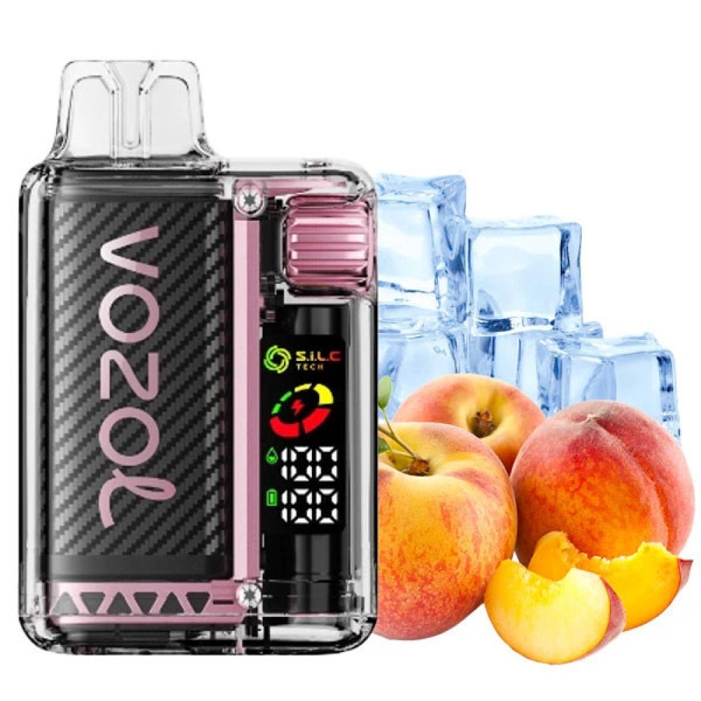 Jednorazowy papieros elektroniczny Vozol Vista Peach Ice (20 000 zaciągnięć)