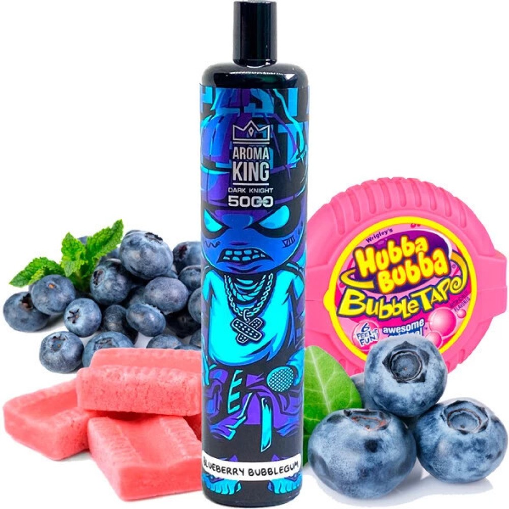 Jednorazowy papieros elektroniczny Aroma King Blueberry Bubblegum (5000 zaciągnięć)