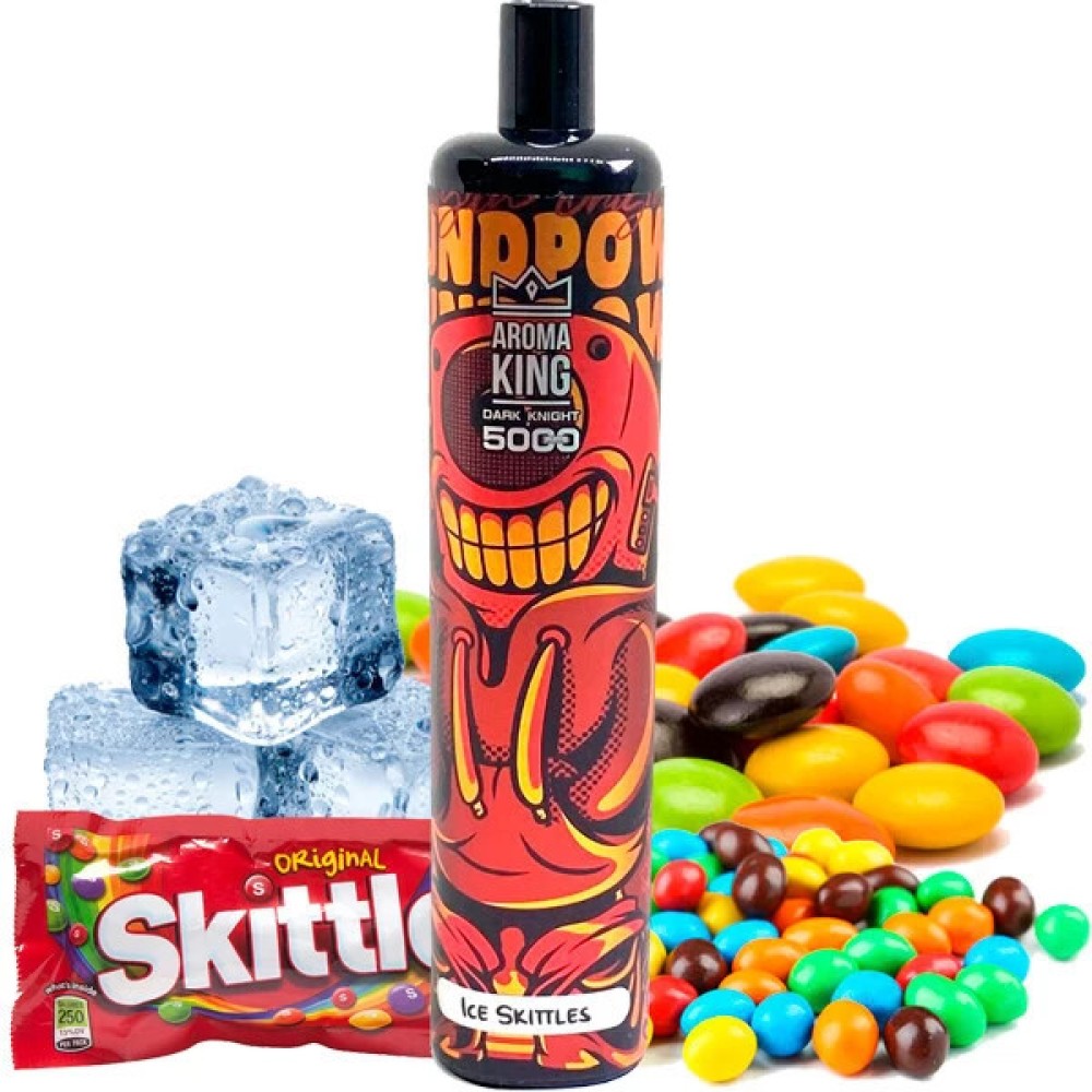Jednorazowy papieros elektroniczny Aroma King Ice Skittles (5000 zaciągnięć)