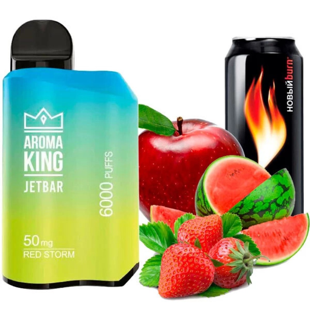 Jednorazowy papieros elektroniczny Aroma King Jetbar Red Storm (6000 zaciągnięć)