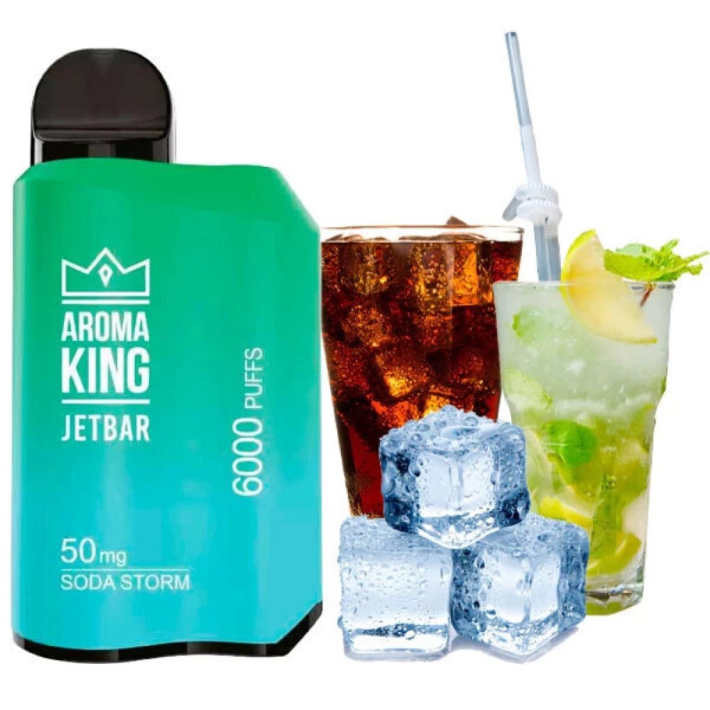 Jednorazowy papieros elektroniczny Aroma King Jetbar Soda Storm (Soda Storm) (6000 zaciągnięć)