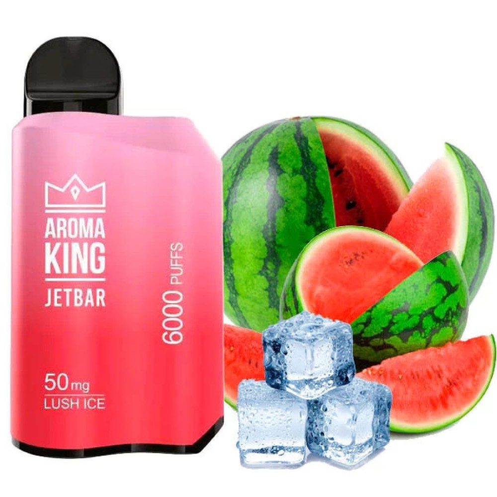 Jednorazowy papieros elektroniczny Aroma King Jetbar Watermelon Ice (6000 zaciągnięć)