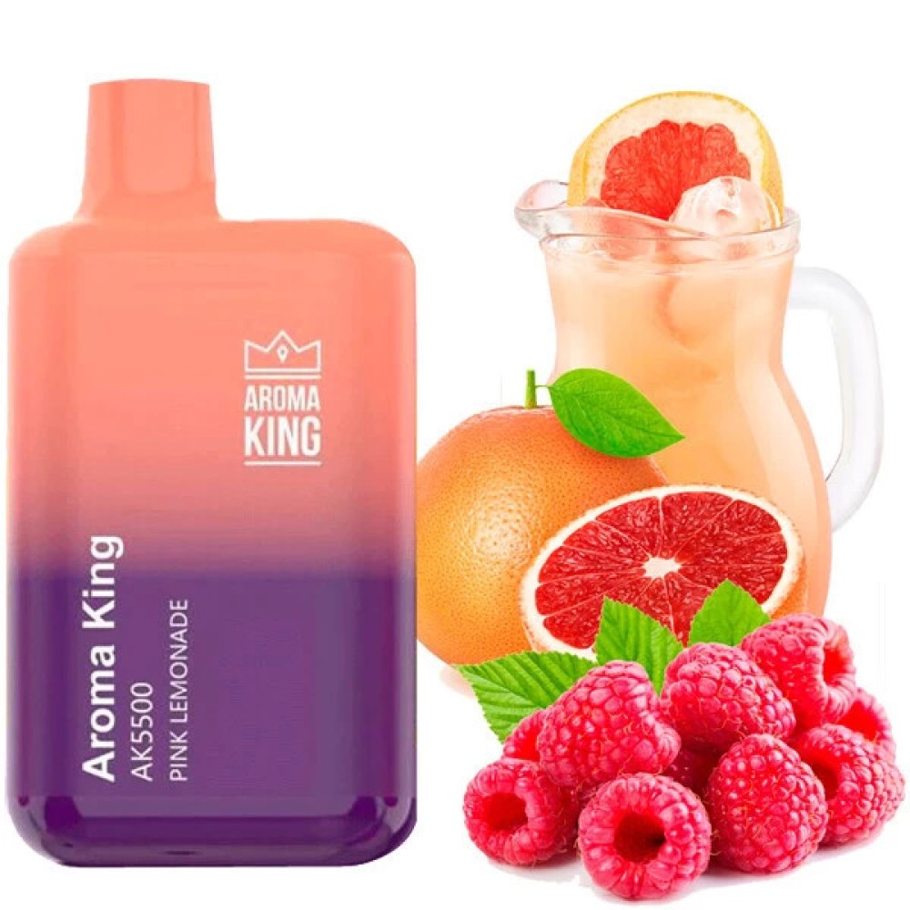 Jednorazowy papieros elektroniczny Aroma King Pink Lemonade (Różowa lemoniada) (5500 zaciągnięć)