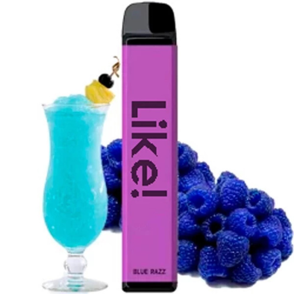 Jednorazowy papieros elektroniczny jak! Blue Razz (Blue Razz Lemonade) (1800 zaciągnięć)