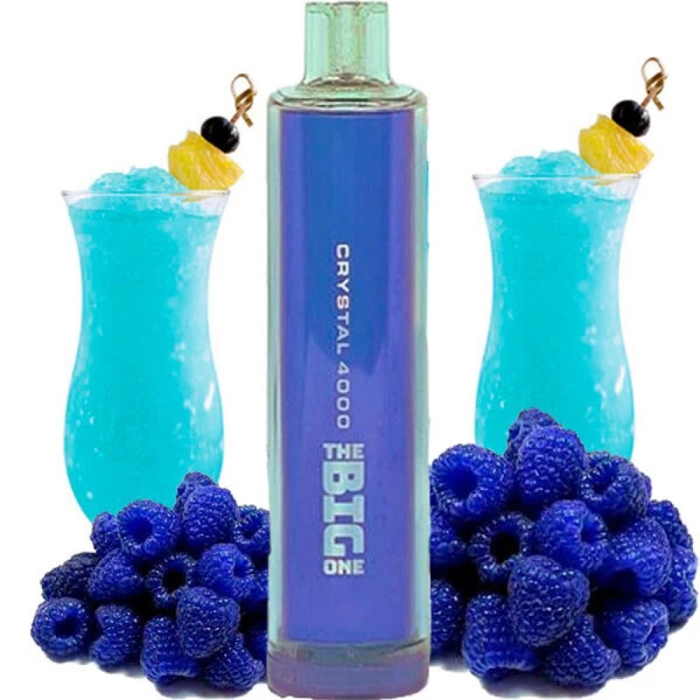 Jednorazowy papieros elektroniczny Crystal The Big One Blue Razz Lemonade (4000 zaciągnięć)