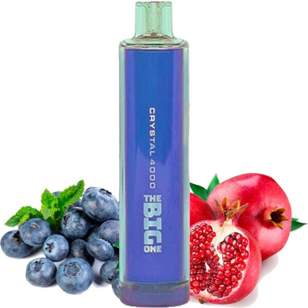 Jednorazowy Papieros Elektroniczny Kryształ The Big One Blueberry Pomegranate (4000 Zaciągnięć)