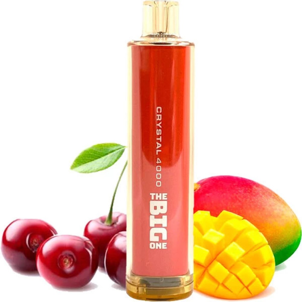 Jednorazowy Papieros Elektroniczny Kryształ The Big One Cherry Mango (4000 Zaciągnięć)
