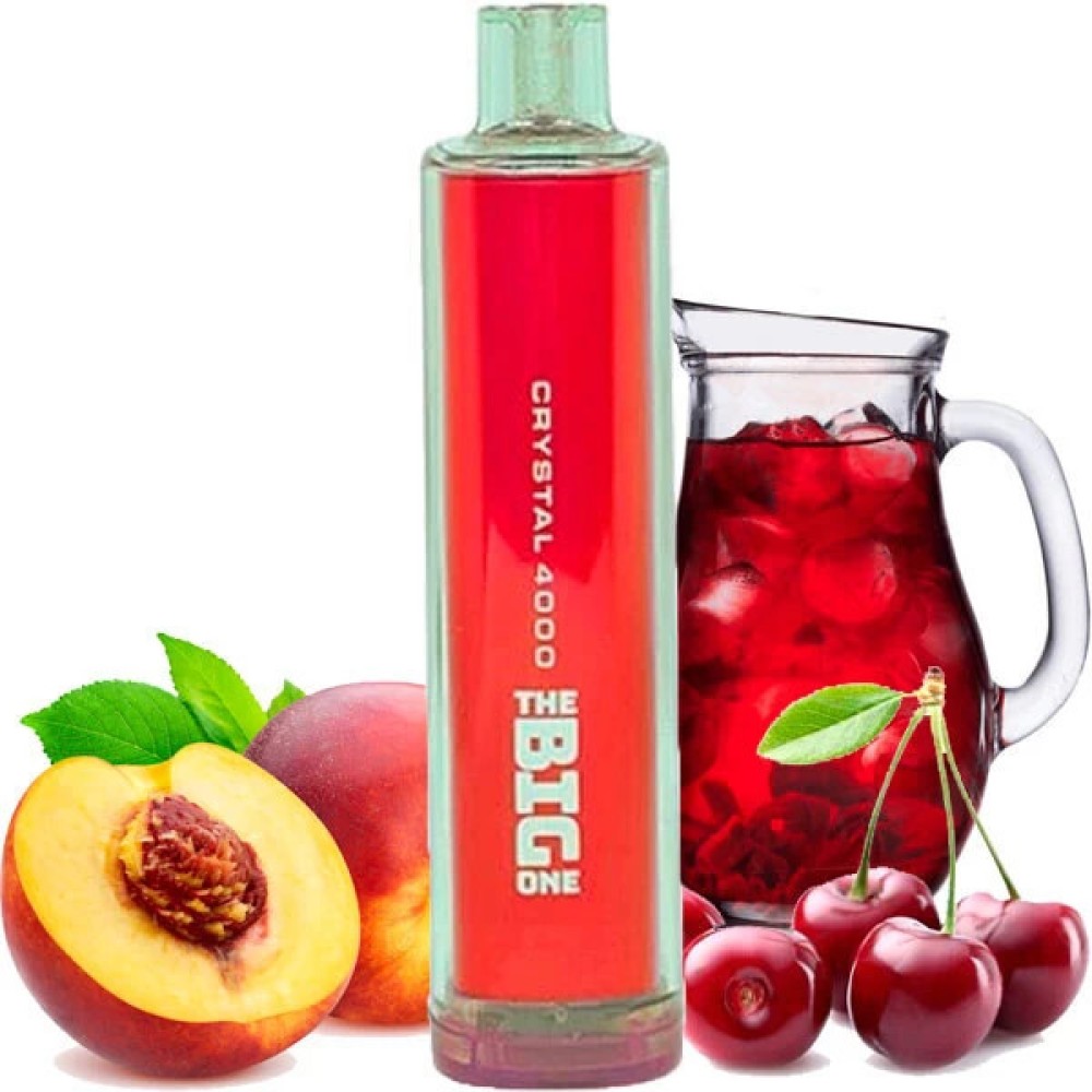 Jednorazowy papieros elektroniczny Crystal The Big One Cherry Peach Lemonade (Cherry Peach Lemonade) (4000 zaciągnięć)