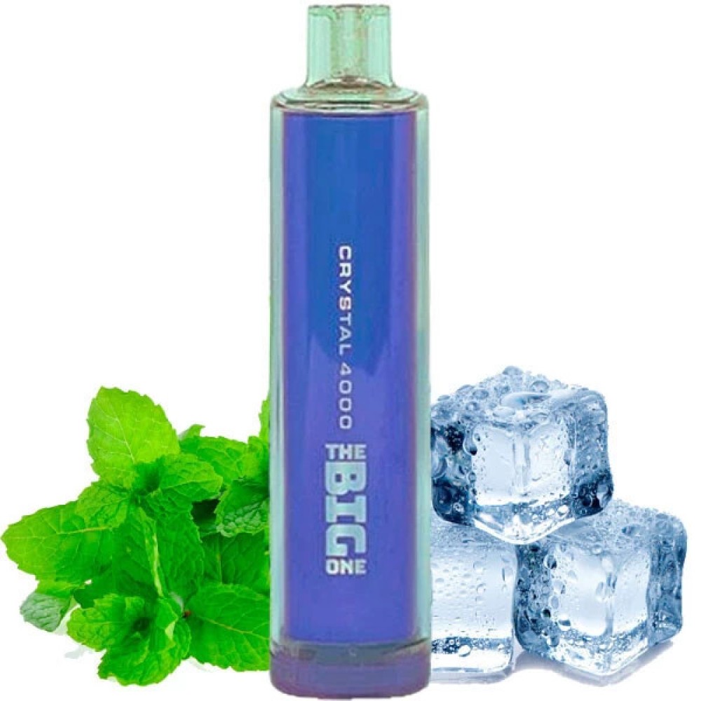 Jednorazowy papieros elektroniczny Crystal The Big One Fresh Mint (4000 zaciągnięć)