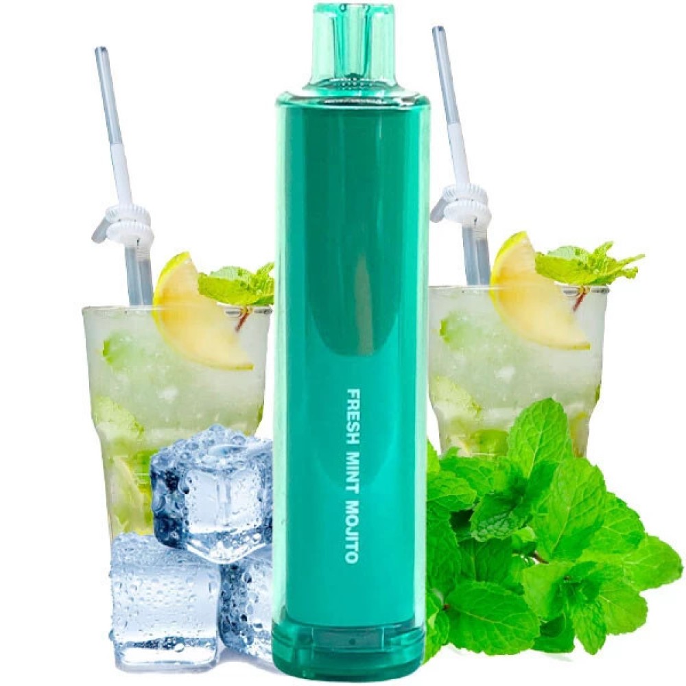 Jednorazowy papieros elektroniczny Crystal The Big One Fresh Mint Mojito (4000 zaciągnięć)